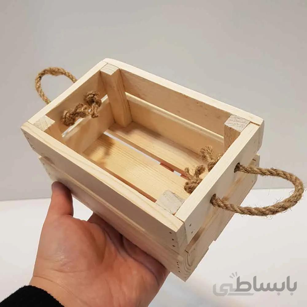 جعبه چوبی مینی رنگ چوب
