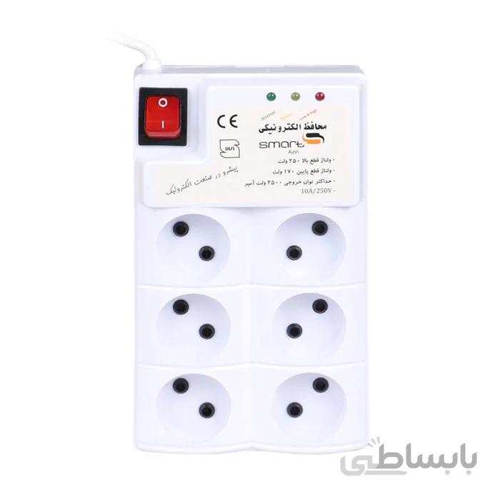 محافظ برق ۶ خانه ۳ متری کلید دار Smart 6030