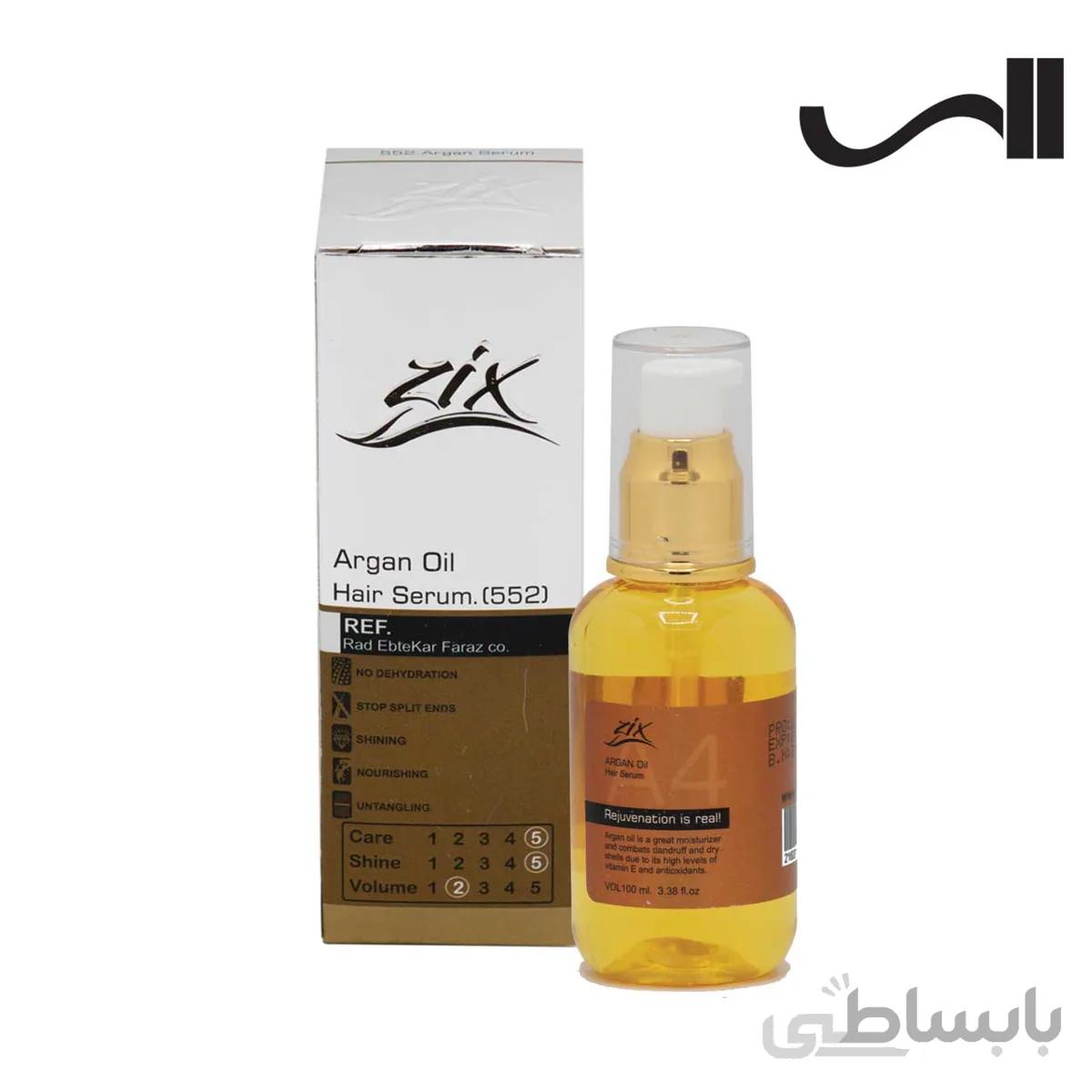 سرم مو حاوی روغن ارگان زیکس zix