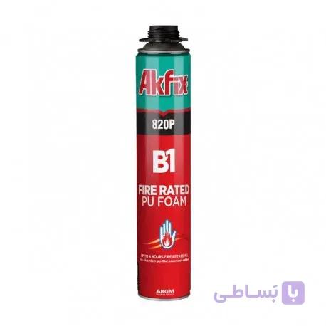 اسپری فوم پلی اورتان ضد آتش آک فیکس Akfix 820p B1 Fire Rated PU Gun Foam