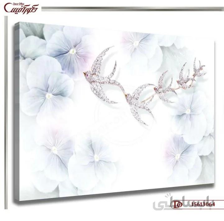 تابلو عکس گل سه بعدی 3064 ا 3D flower photo board 3064