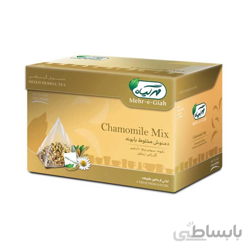 دمنوش مخلوط بابونه بسته 14 عددی ا making the perfect cup of mahe giah herbal tea chamomile mix 14bags