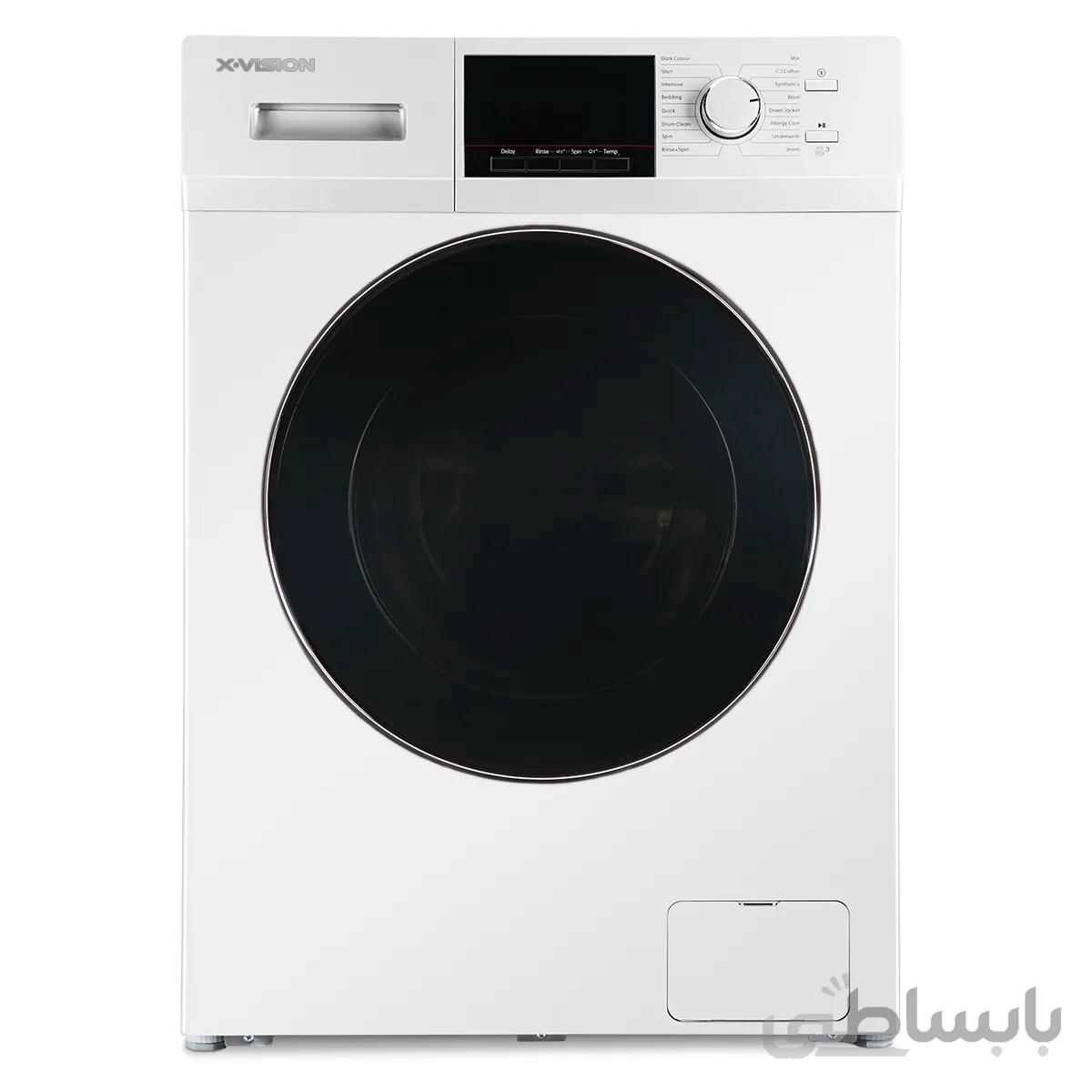ماشین لباسشویی ایکس ویژن مدل TM94-AWBL/ASBL ظرفیت 9 کیلوگرم ا X.Vision TM94-AWBL/ASBL Washing Machine 9 Kg
