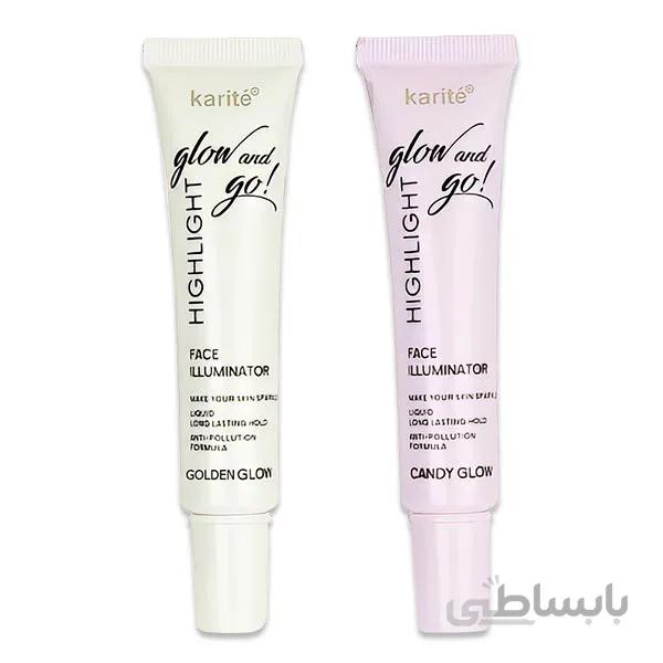 هایلایتر مایع کاریته مدل (karite glow and go! highlight liquid)