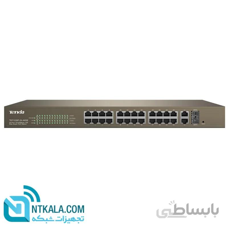 سوئیچ با قابلیت مدیریت POE تندا TEF1226P