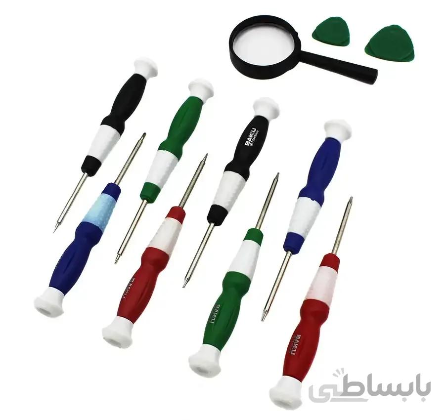 ست پیچ گوشتی تعمیرات موبایل باکو BK-8600 ا 11 in 1 Mobile Repair Tool Kit | Multicolored