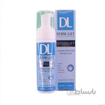 فوم شستشو صورت پوست خشک درمالیفت ا ( DERMALIFT HydraLift Moisturizing Cleansing Syndet Foam )
