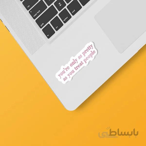 استیکر لپ تاپ طرح دخترونه ۰۷