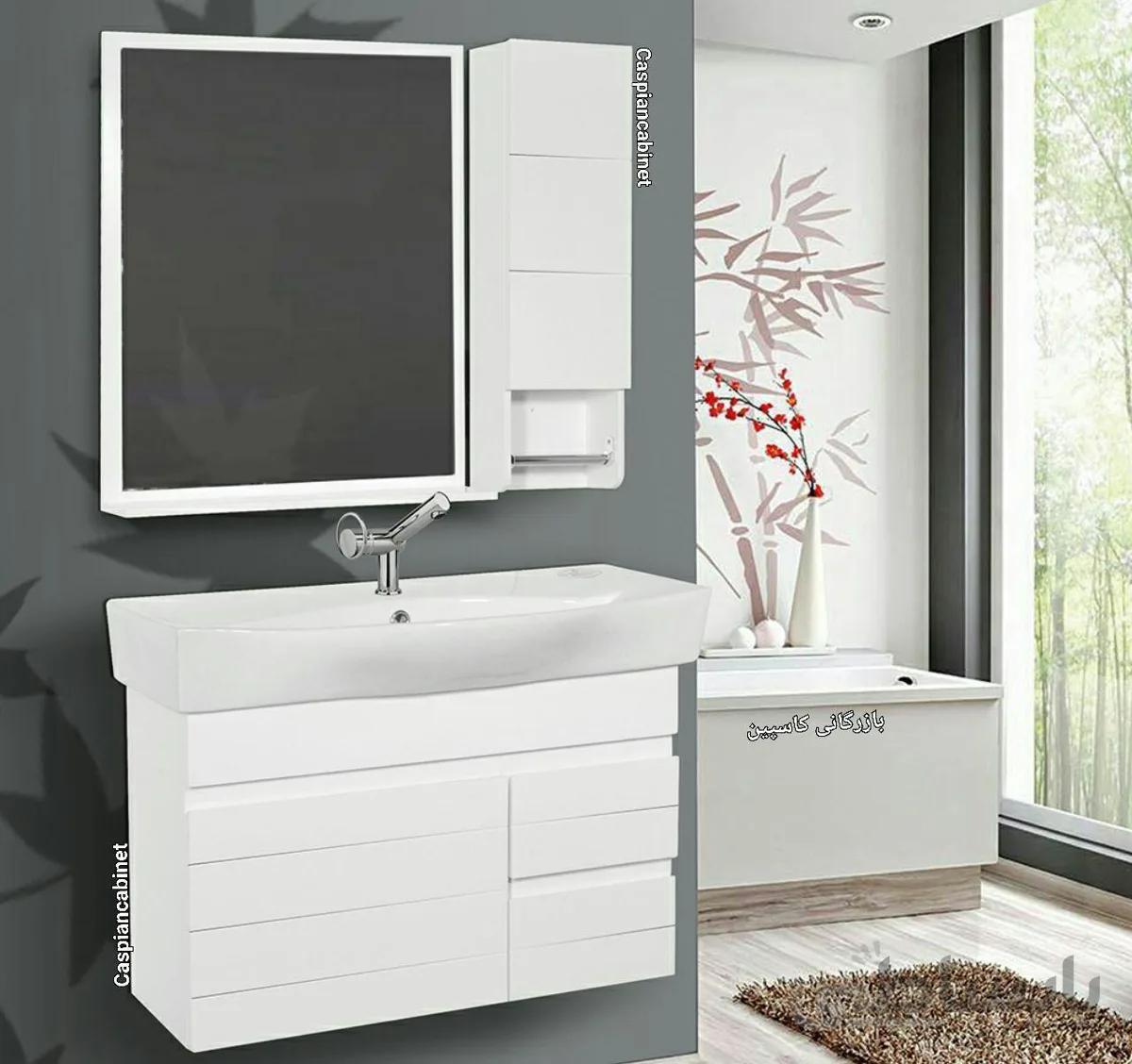 روشویی کابینت دار آروین دیواری82 سانت ا روشویی کابینت دار آروین دیواری82 سانت