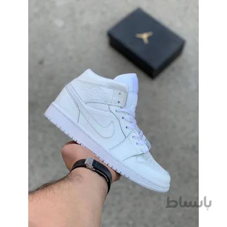 نایک ایرجردن اصلی ساقدار سفید رنگ AJ1 Retro Air Jordan 1 High G_39