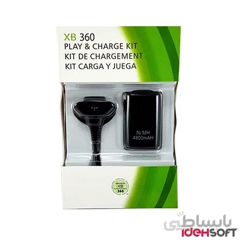 باتری و شارژر دسته بازی ۲ کاره XBox 360 NI-MH 4800mAh