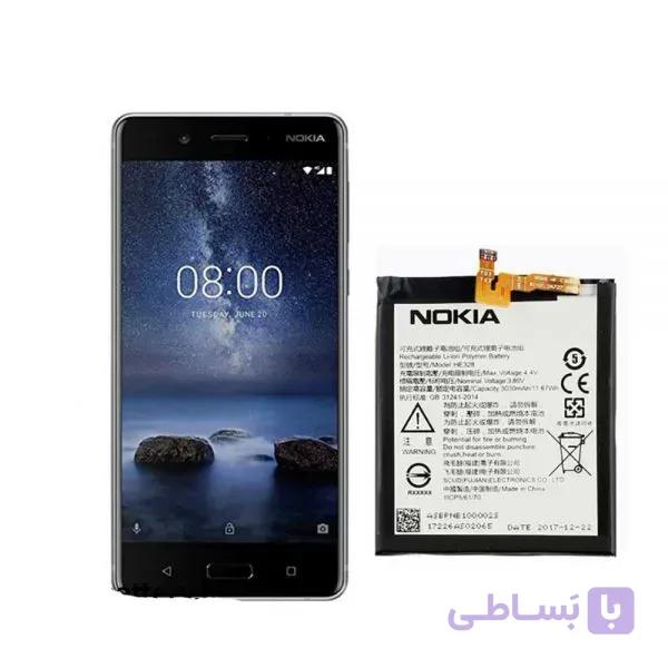 باتری اصلی نوکیا NOKIA 8 – HE328 — تصویر 1