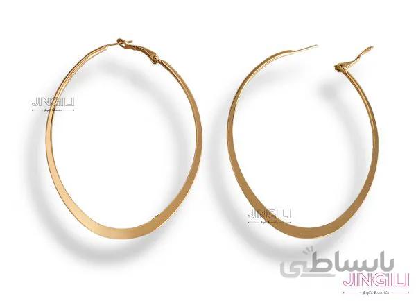 گوشواره مدل گرد تخت کد erw0032