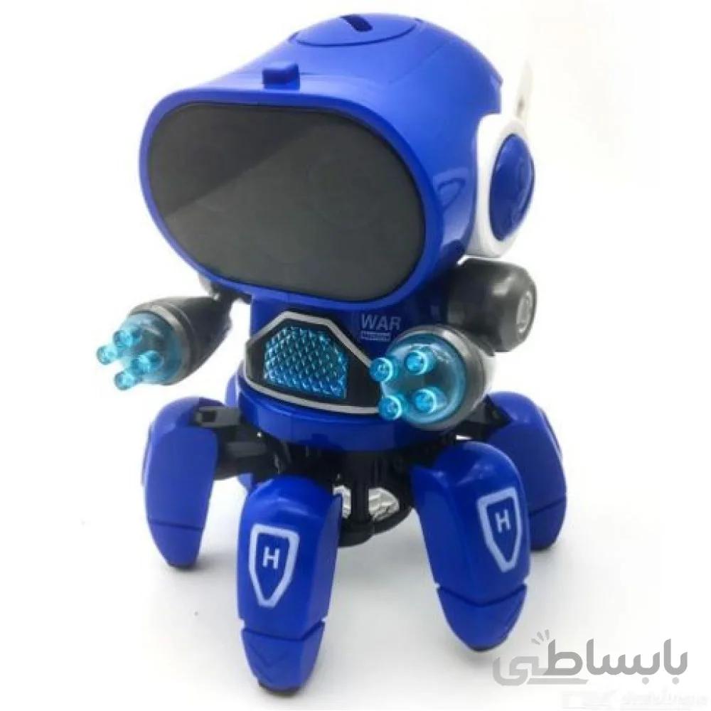ربات اسباب بازی طرح شش پا آبی BOT ROBOT Toys NO ZR142-1