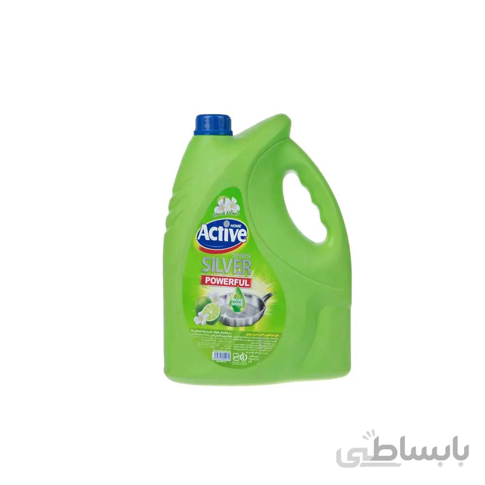 مایع ظرفشویی سیلور ۳۷۵۰ گرمی سبز اکتیو