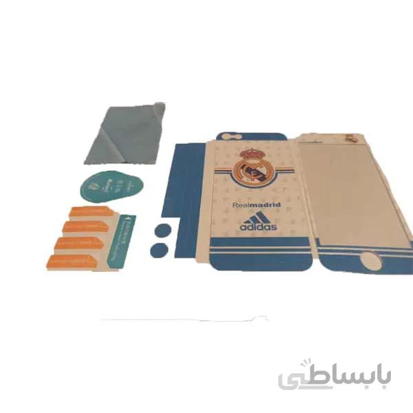 محافظ پشت و رو ضد خش ریال مادرید مناسب برای گوشی موبایل اپل ایفون 5 / 5s / se