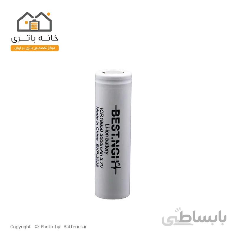 باتری لیتیوم آیون 18650 شارژی 3.7 ولت 3000 میلی آمپر بست - Best