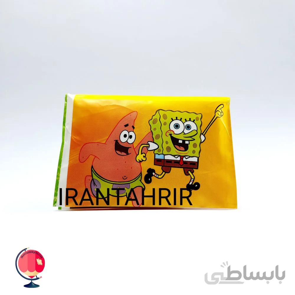 دستمال جیبی طرح باب اسفنجی
