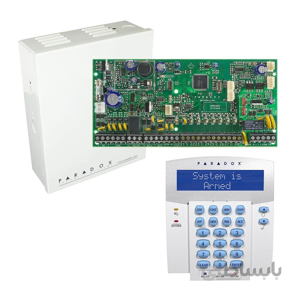کنترل پنل SP6000 به همراه کی پد K32LX پارادوکس بدون ریموت + جعبه فلزی
