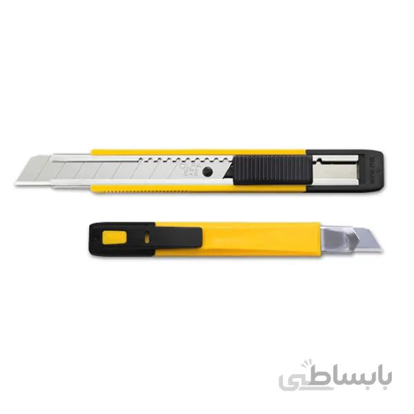 کاتر فلزی با روکش پالستیکی با تیغ متوسط به همراه تیغ شکن MT 1 ا cutter