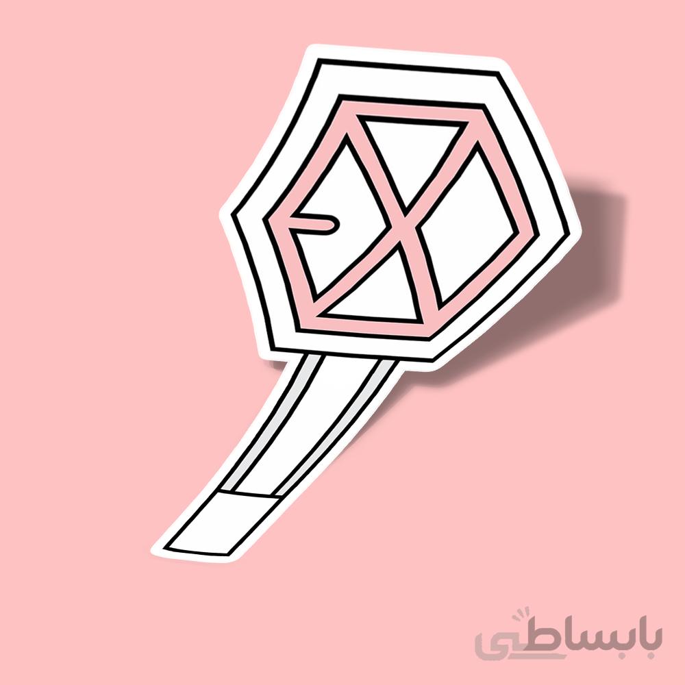 استیکر EXO LIGHTSTICK PINK