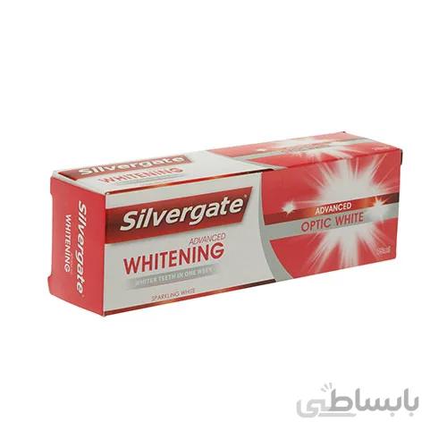 خمیر دندان سیلورگیت مدل Optic White حجم 75 میلی لیتر ا Silvergate Optic White Toothpaste 100ml