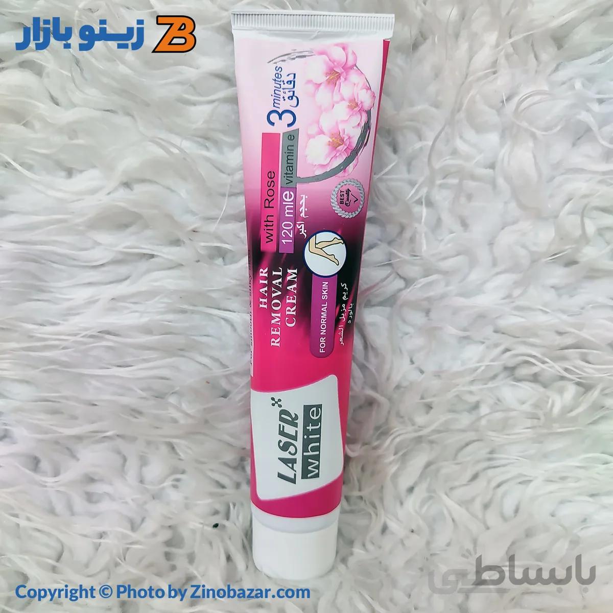 کرم موبر حاوی عصاره گل رز لیزر وایت