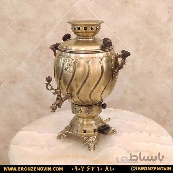سماور برنجی گازی ۶ لیتری آنتیک