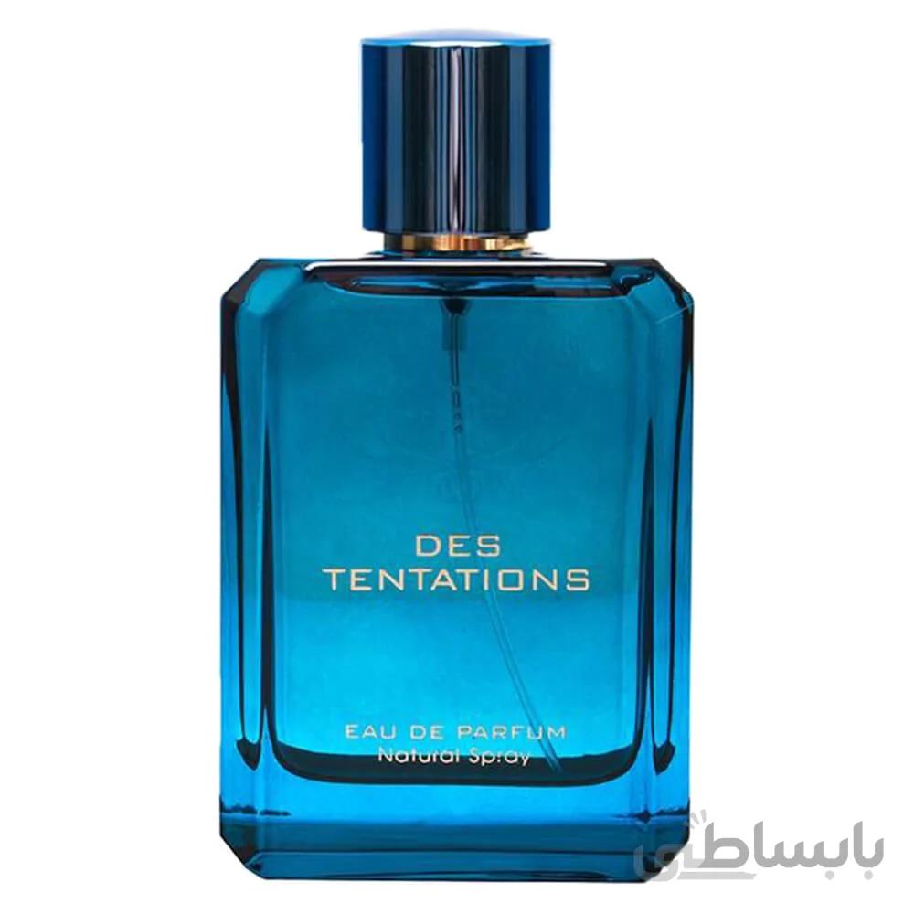 ادو پرفیوم مردانه فراگرنس ورد مدل DES TENTATIONS حجم 100 میلی لیتر ا Fragrance World Des Tentations Eau De Parfum For men 100ml کد 284026
