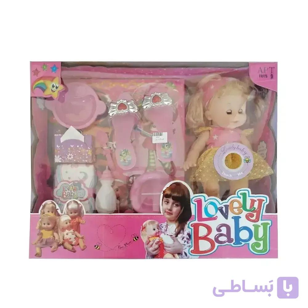 اسباب بازی عروسک بیبی دخترانه سایز بزرگ