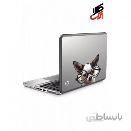 استیکر طرح سگ عینکی پرس کالا