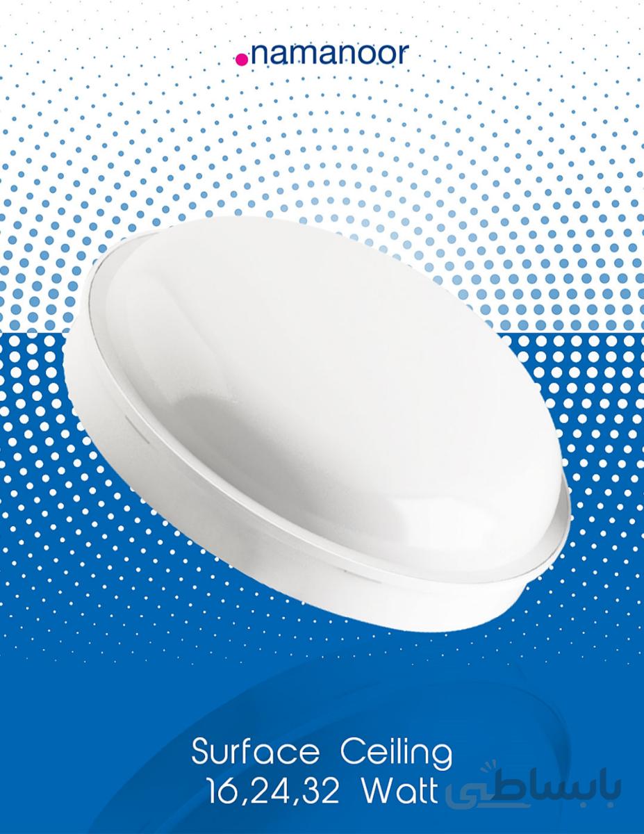 پنل LED روکار دایره سقفی/ دیواری نمانور