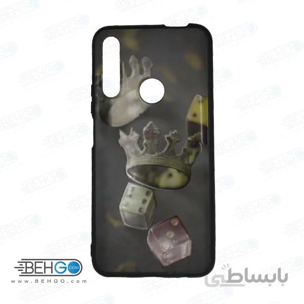 قاب Y9 prime 2019 کاور هواوی honor 9x قاب فانتزی گوشی هواوی وای 9 پریم 2019 با عکس تاج و تاس طرح 13 محافظ مناسب وای نه پریم 2019 گوشی موبایل هواوی New Crown and Dice Phone Case For Huawei Y9 prime 2019/honor 9x