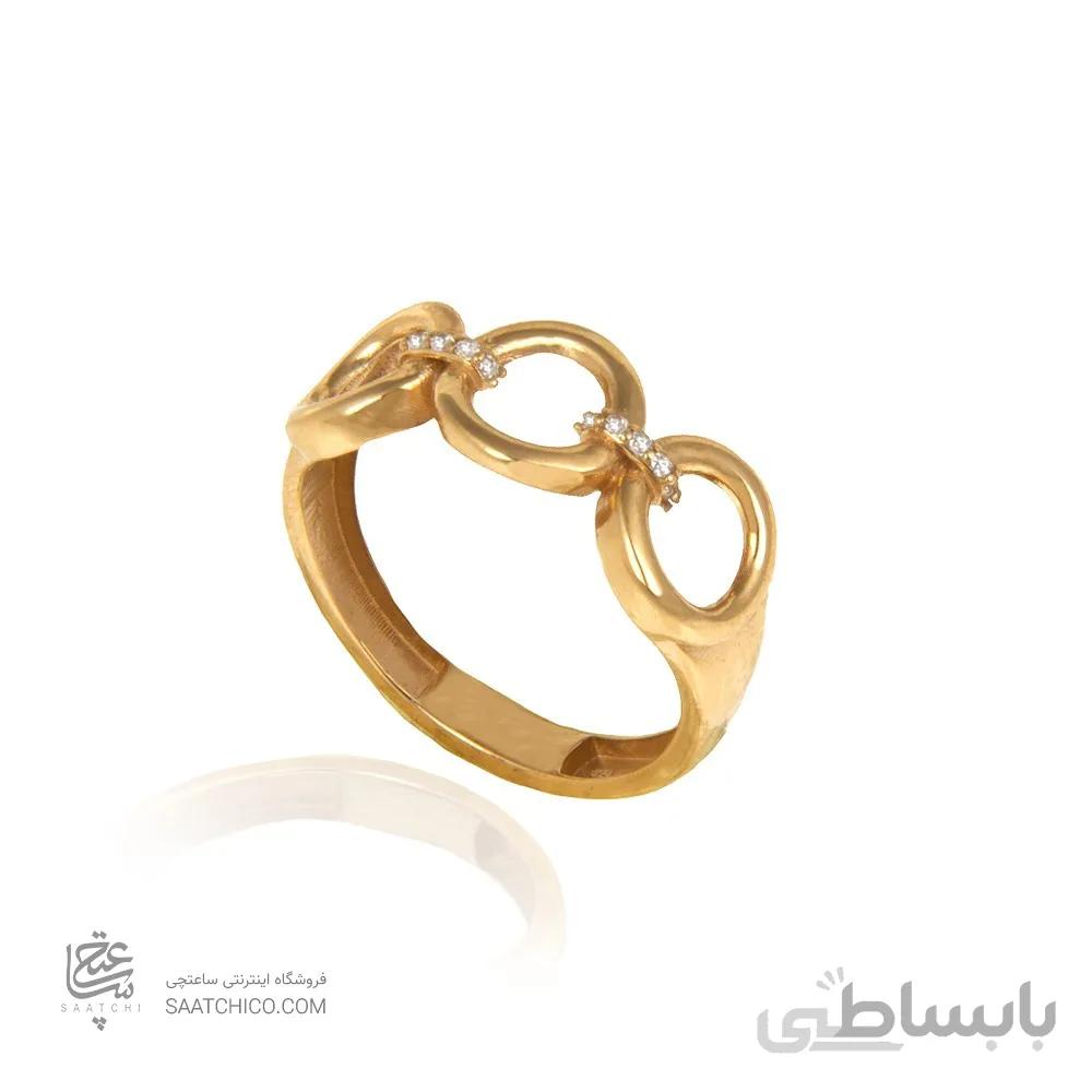انگشتر طلا زنانه با نگین کد CR432