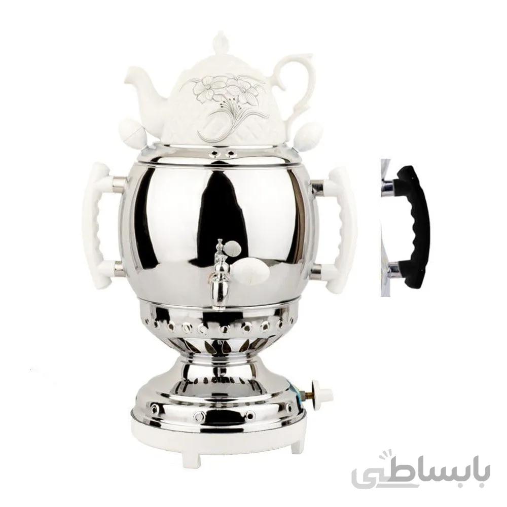 سماور گازی بهریز مدل مدرن ساده (6 لیتری)