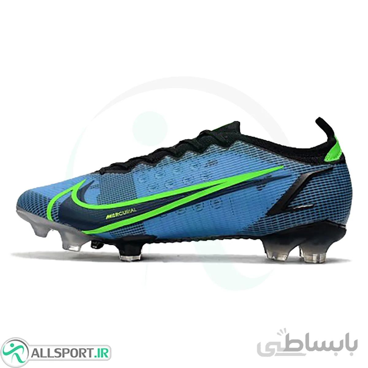 کفش فوتبال نایک مرکوریال طرح اصلی Nike Mercurial Vapor 14 Elite FG Blue Black Green