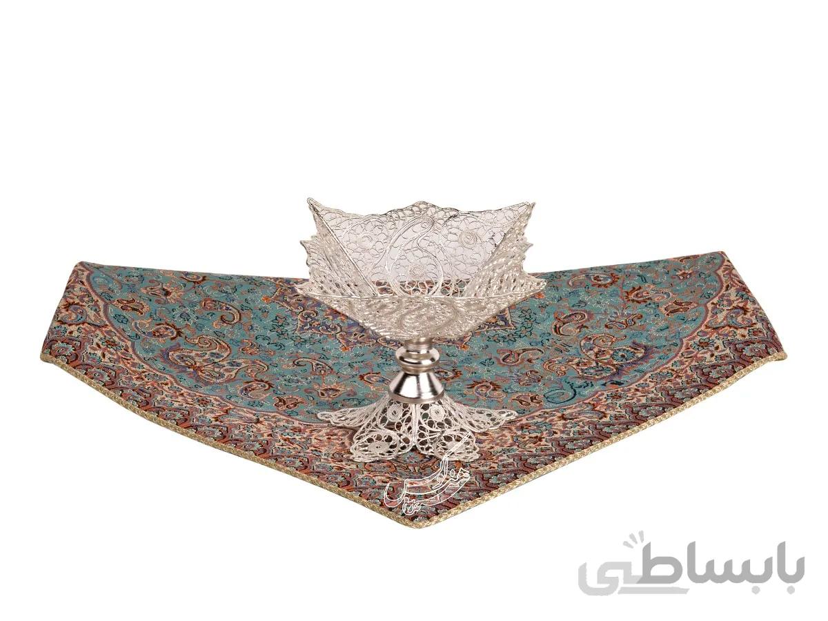كاسه آجيل ملیله کاری مربع