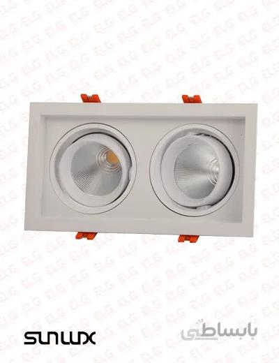 چراغ پنلی COB توکار (30×2) وات متحرک سان لوکس مدل G2X301