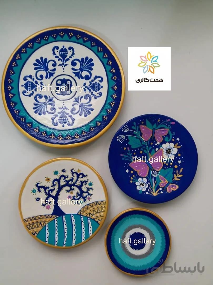 ست بشقاب دیوارکوب سفالی کد ۱۰۱۵۳۲