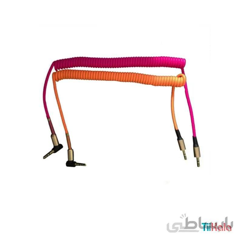 کابل aux فنری مدل کالر به طول 2 متر