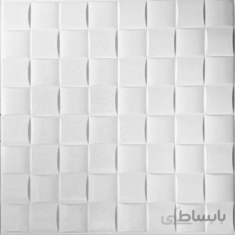 دیوارپوش فومی حریر سفید شیری ایرانی