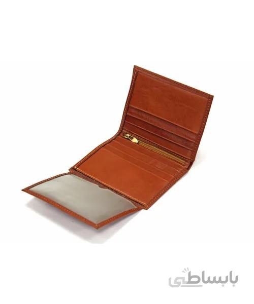 کیف پول جیبی مردانه چرم طبیعی آروین چرم کد AR-215