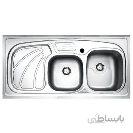 سینک ظرفشویی روکار بیمکث ا Bimax Double Bowl Sink BS910