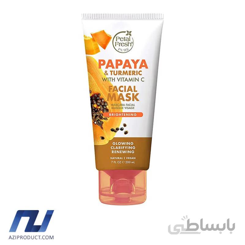 ماسک روشن کننده صورت پتال فرش مدل ویتامین C حجم 200 میل