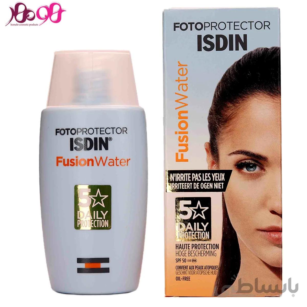 کرم ضد آفتاب ایزدین مدل Fusion Water حجم 50 میلی لیتر ا +Fotoprotector Fusion Water SPF50
