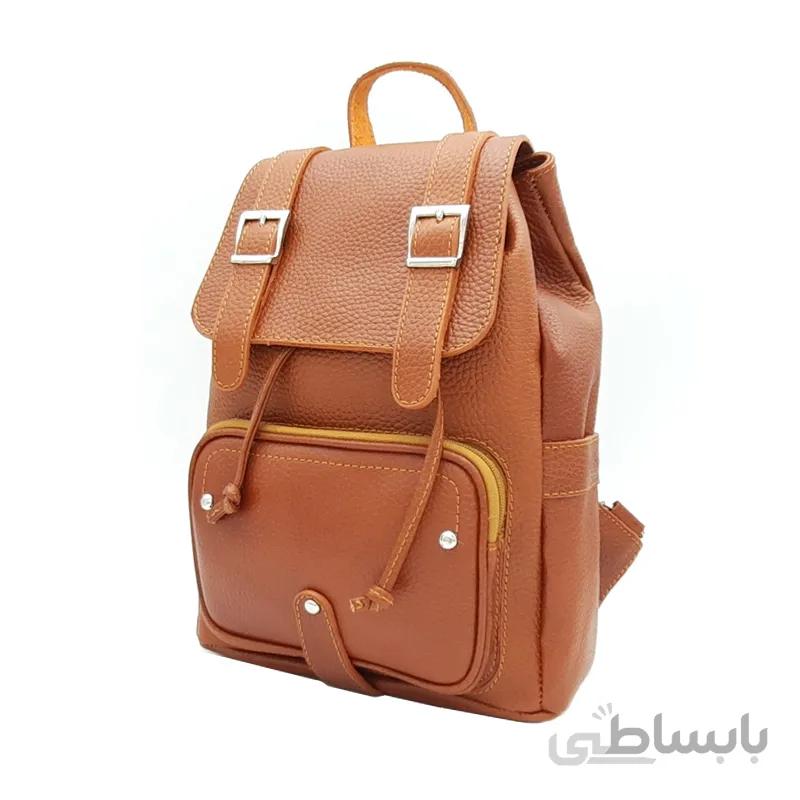 کوله پشتی چرم طبیعی آروین چرم کد AR-501