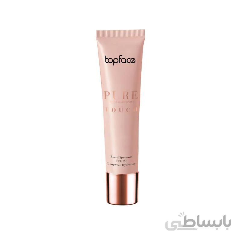 کرم ضد افتاب مرطوب کننده رنگی تاپ فیس topface مدل پیور تاچ pure touch