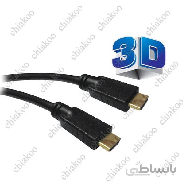 کابل HDMI کانکتور طلایی سه بعدی اکتیو 30 متری با گارانتی معتبر فرانت