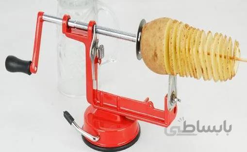 دستگاه برش فنری سیب زمینی فلزی