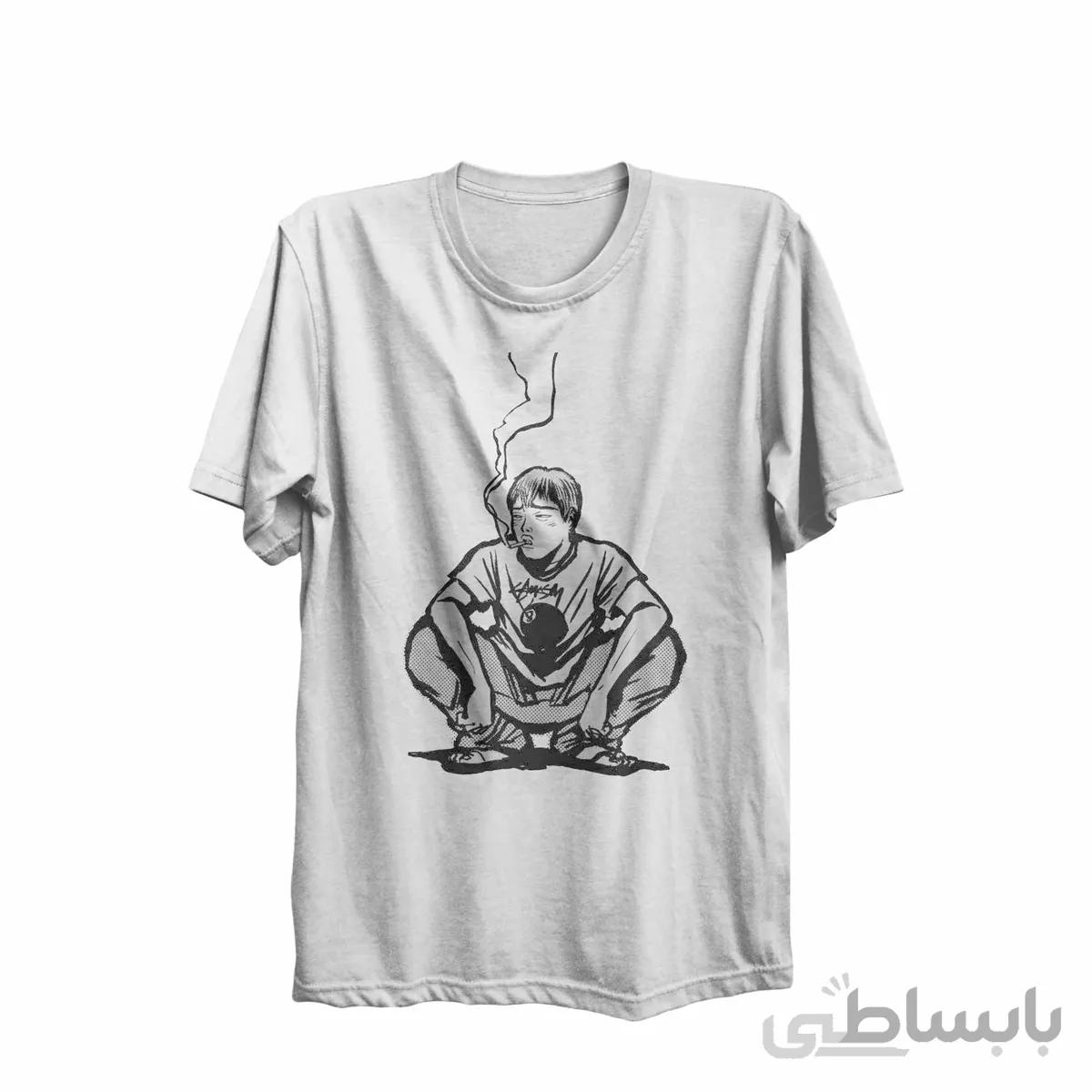 تیشرت یقه گرد سفید طرح انیمه معلم بزرگ اونیزوکا Great Teacher Onizuka کد KCT10459 کد 285285